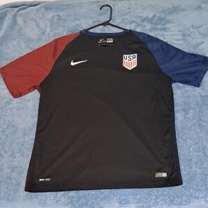 Nike USA Black and Blue Soccer Jersey